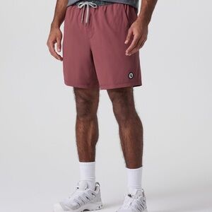 Vuori Men's Athletic Shorts in Dusty Rose